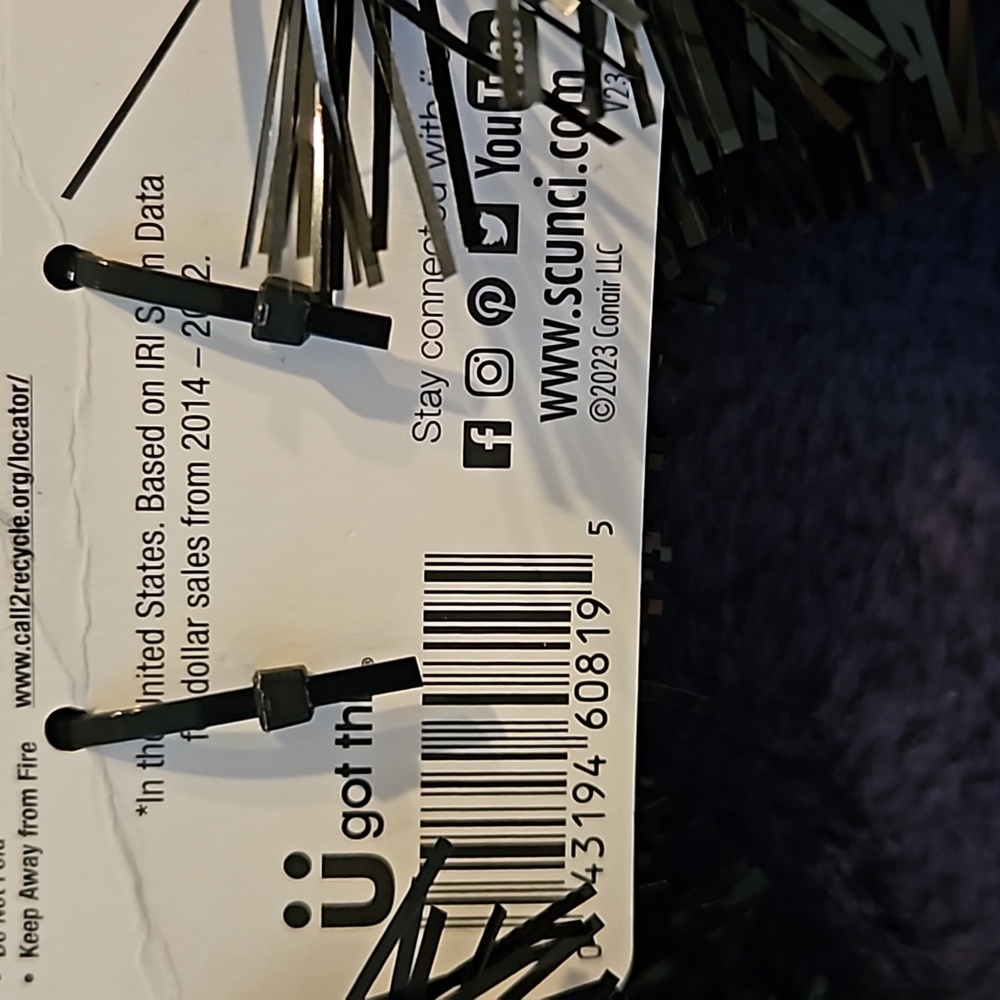 Glam-O-Ween Halloween Black Cat Headband Orange Glitter Ears Light-Up Blinking - Picture 4 of 7